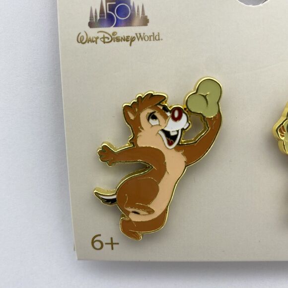 Loungefly Walt Disney World Pin Chip 'N Dale & Popcorn 50th Anniversary 2 Pins - Picture 3 of 7